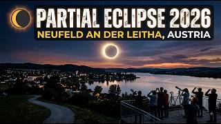 Partial Eclipse / Partielle Sonnenfinsternis August 2026, Neufeldersee, Austria