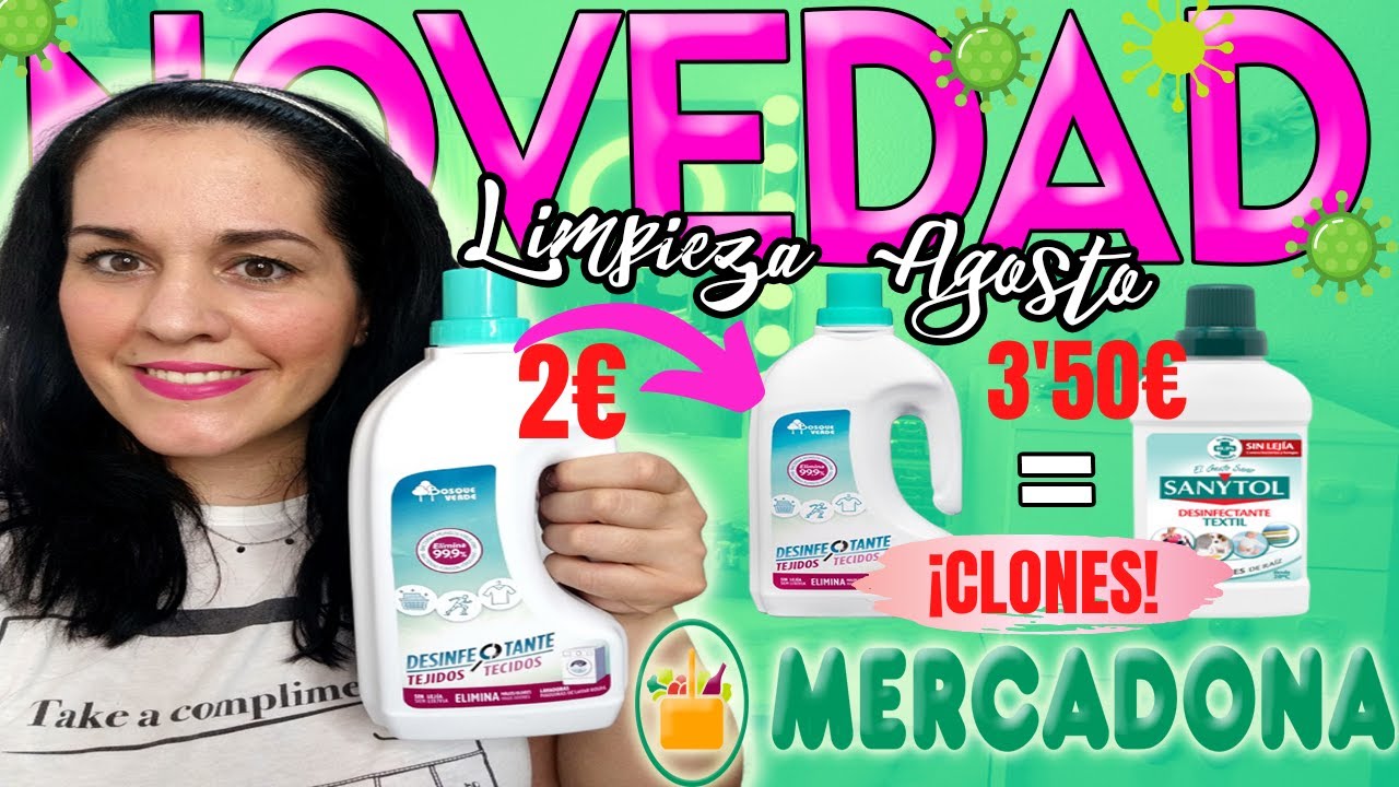 😱ÚLTIMA💥NOVEDAD LIMPIEZA💥MERCADONA 1 AGOSTO/20 DESINFECTANTE TEXTILES¿NOVEDAD NECESARÍA NO? YouTube