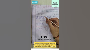 📌How to pass TDS Journal Entry in Books of Accounts/TDS entry with GST in Tally #shorts #shortsfeed
