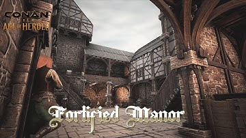 How to build a Fortified Manor — Conan Exiles Age of Heroes | Speed Build | NO Mods |