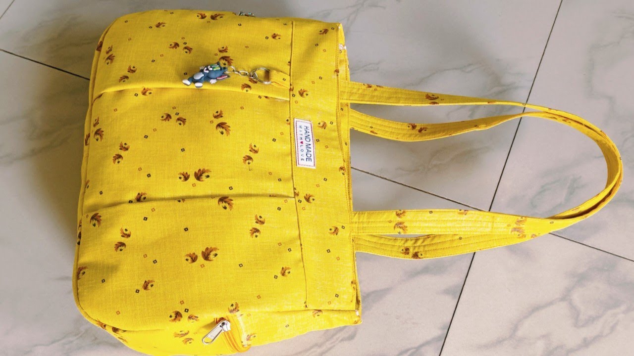 न्यू रेडीमेड हॅन्डबॅग बनाये घर पर ही- zipper handbag making at home/bag banane ka tarika/#bag
