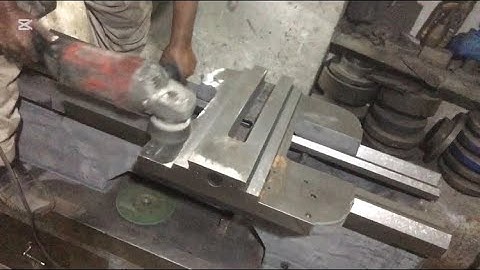 How make cross slide polish part of lathe machine hi class lathe machine #technology #hardwork