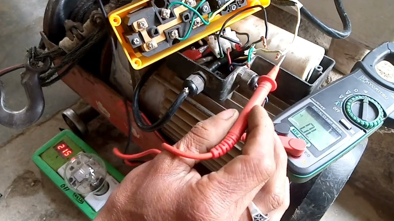 repairing Mini electric hoist winch reverse forward controller box problem solve
