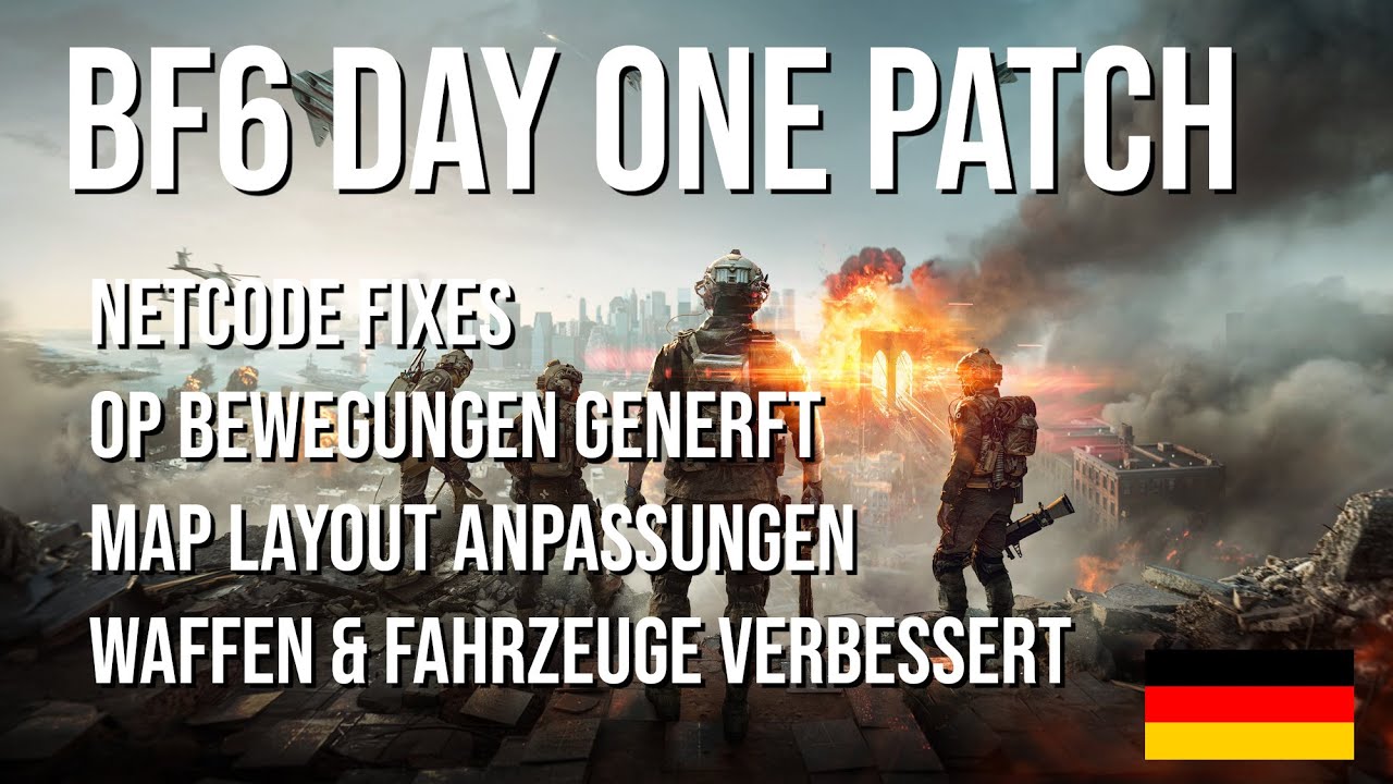 Battlefield 6 Großer Day 1 Patch mit Netcode Verbesserung und mehr 🛠️🎯