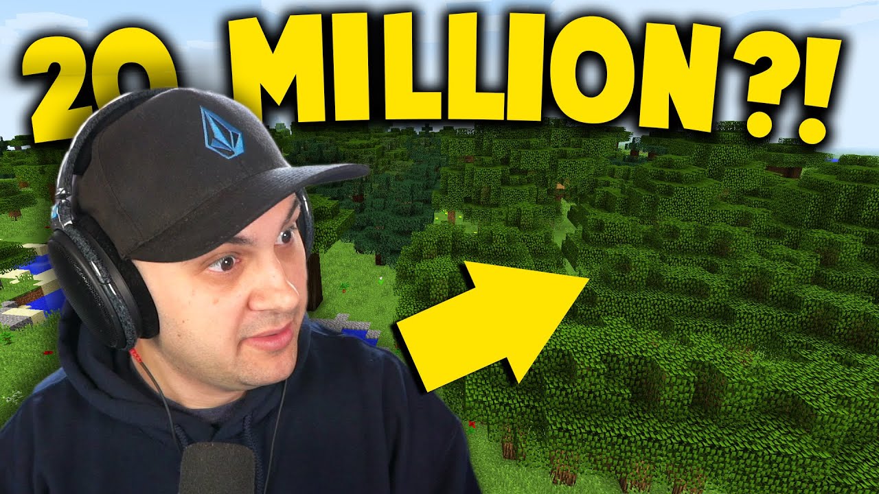 How Long Does It Take For One Person To Plant 20 000 000 Trees In Minecraft teamtrees YouTube