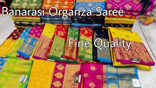 wholesale Banarasi Organza Kora Saree (Banaras Gallery)