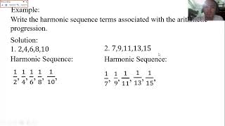 4 1 Harmonic Sequence or Progression Math 10