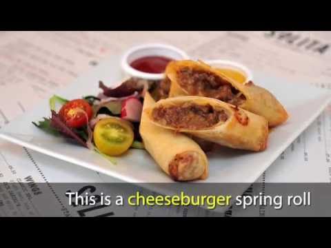 Cheeseburger spring roll
