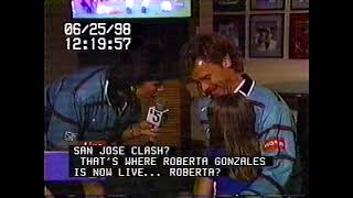 Roberta Gonzalez Live With The San Jose Clash Watching The 98 World Cup