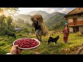 The natural beauty of the village, hardworking people, and gentle rain make the heart feel happy