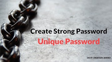 Tips for creating a strong and unique password. Hard to guess as to protect all of your accounts