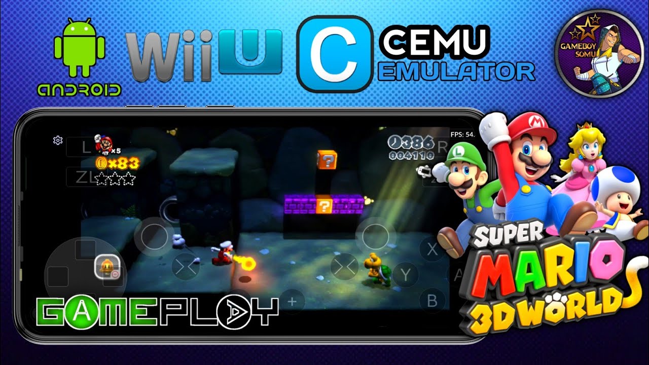 Super Mario 3D World Gameplay (Wii U) on Android | Cemu Emulator - YouTube