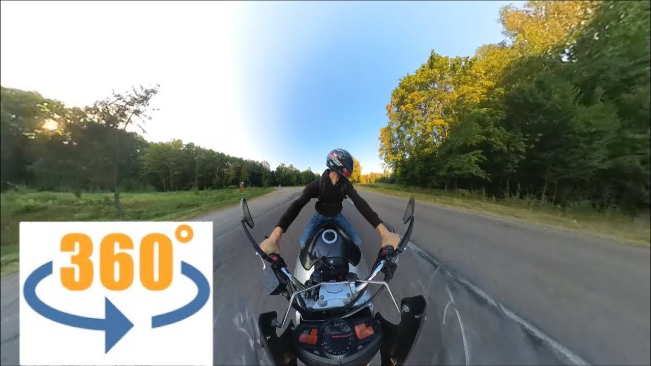 360° | VR / 4K 🏍️🌏 🔄 08.09.2024 #rider.moto_s ямки білою крейдою😅