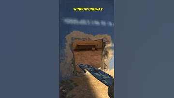 Secret Window OneWay Smoke By S1mple CS2 Mirage #shorts