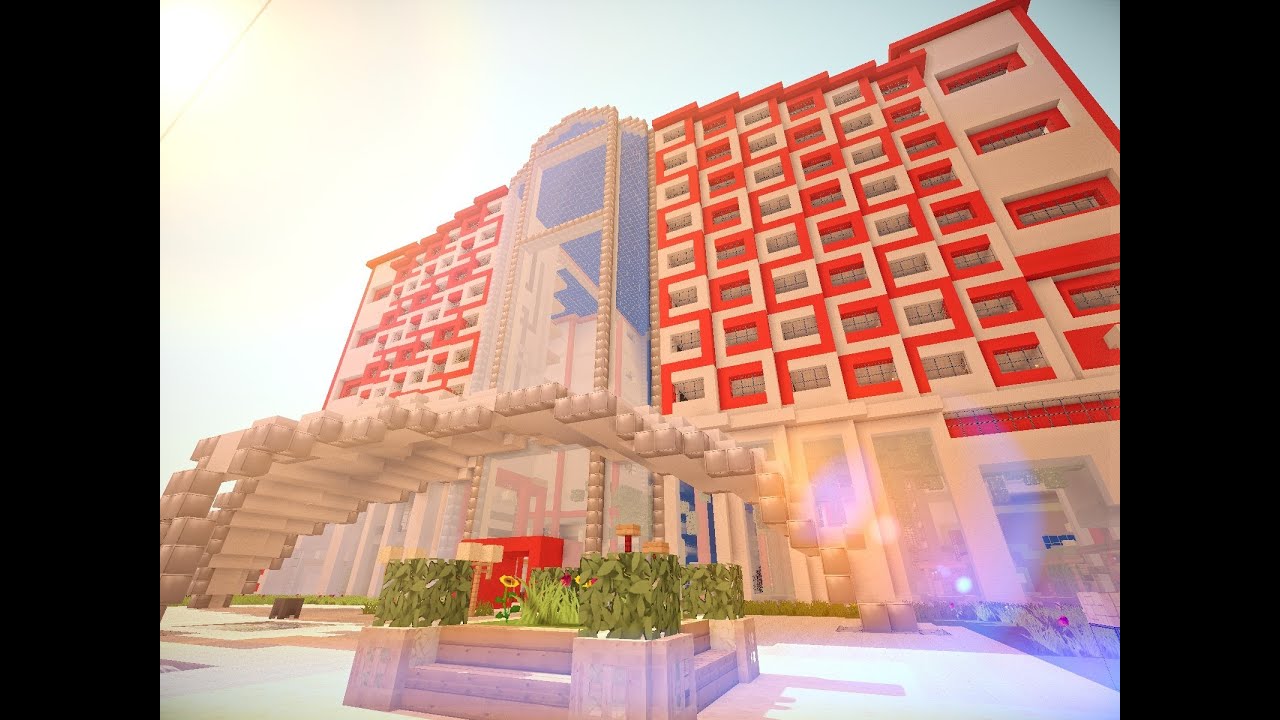 Minecraft modern mall shoppingcenter [HD] - YouTube