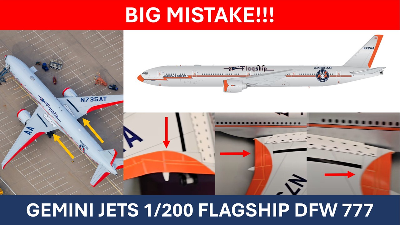 WARNING!!! Gemini Jets 1:200 Scale American Airlines Boeing 777