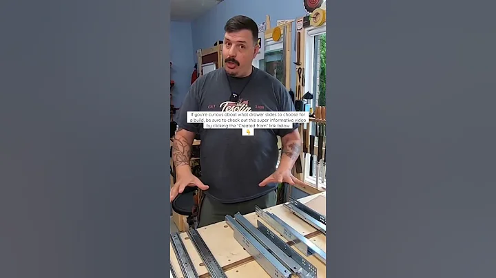 Drawer slides - explained! 👍🏻 #woodworking #hardware #diy #shorts #kitchen #diykitchen #project