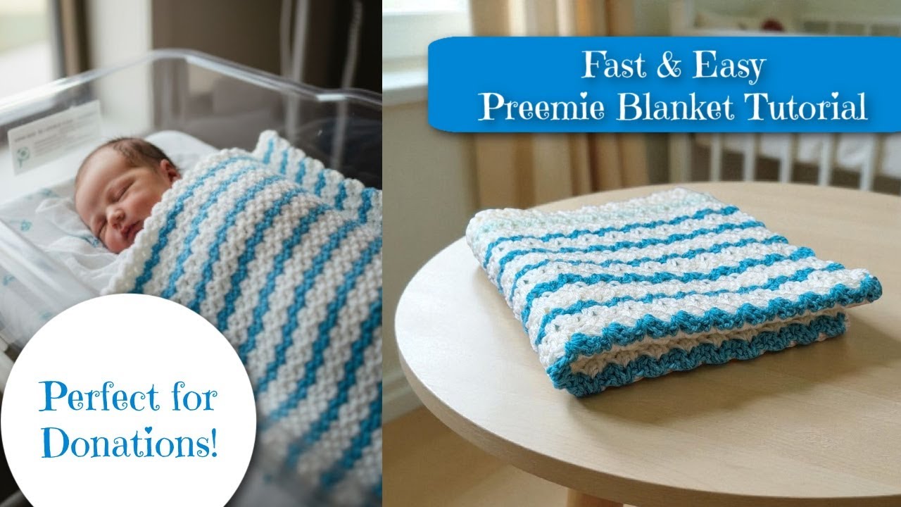 Мастер-класс по вязанию крючком одеяла для недоношенных детей | Благотворительная акция для отдел...