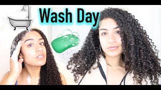 My Wash Day Routine for my 3c/4a hair | Tyra Nicole