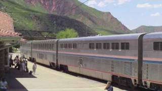 Amtrak #6 eastbound california zephyr makes its daily stop at glenwood
springs