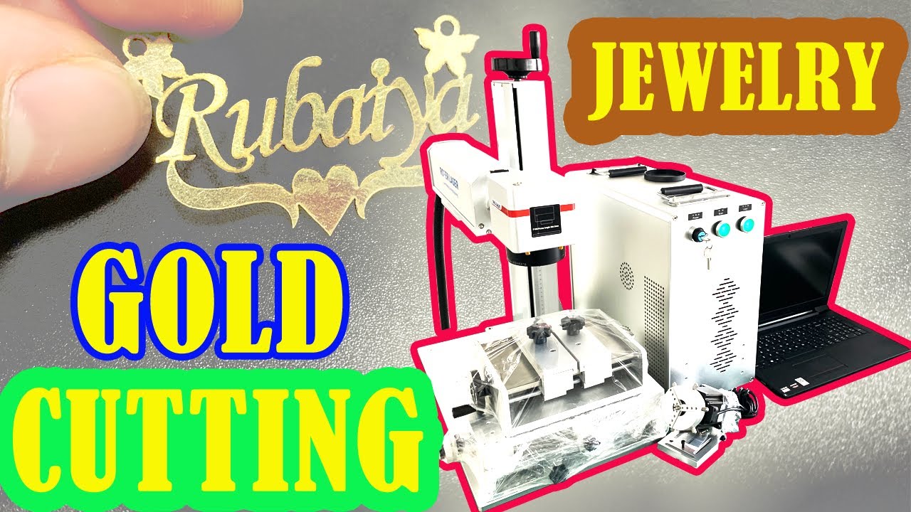 How to Cut Gold Silver Name with Fiber Laser Marking Machine Jewelry