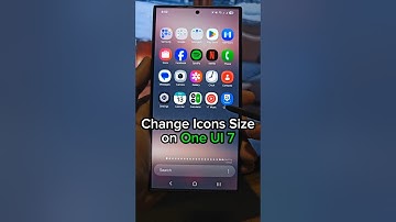 Change Icons Size on Samsung One UI 7.0 📱#fyp #foryou #samsunggalaxy #oneui7beta #oneui7 #s24ultra