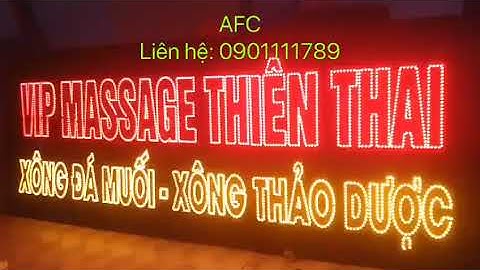 Thi công biển hộp đèn Led tại Quảng Cáo AFC Phú Quốc. Liên hệ 0901.111.789
