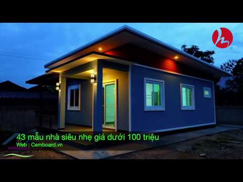 43+3 mẫu nhà cấp 4 đẹp giá dưới 100 triệu bằng vật liệu nhẹ dành cho người thu nhập thấp 2018