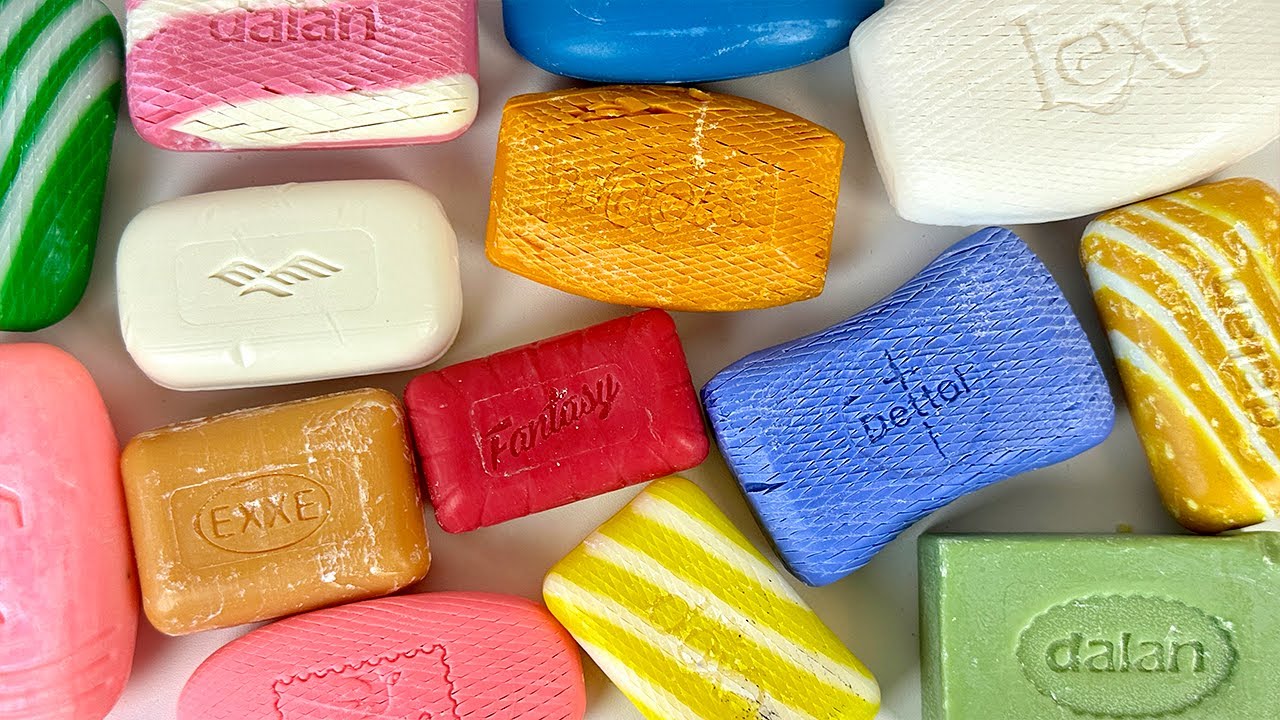 ASMR Carving soap diamonds. Soothing cutting soap. 🧼 ASMR Soap.