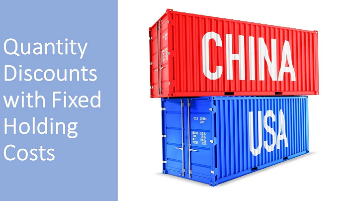 Quantity Discount with Fixed Holding Costs