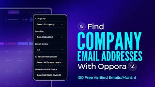 Find Company Decision Makers in Minutes with Oppora AI | B2B Lead Generation