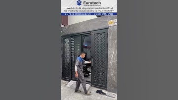 Một ngôi nhà đẹp cần có cổng xứng tầm–Cửa trượt Quay Eurotech VIP 68, giải pháp hiện đại cho nhà phố