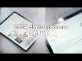 My 2024 digital planner setup  vision boards goal setting decorative spreads 