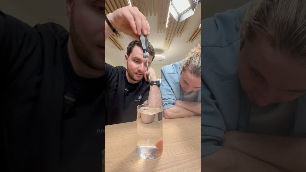 Attrape la tomate sans faire déborder l'eau