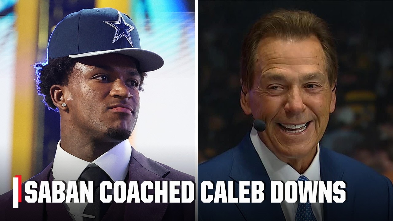 Nick Saban looks back on coaching new Cowboys safety Caleb Downs at Alabama š | 2026 NFL Draft