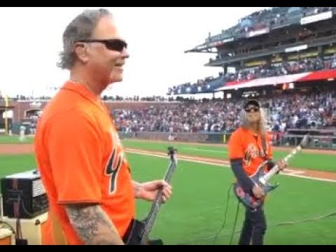 Metallica performed the U.S. anthem at Giants baseball game April 26th at Oracle Park..!