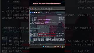How to get backdoor access using vsftpd port #hackimg #kalilinux #msfconsole #hackimg
