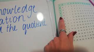 Using Multiplication Tables to find the Quotient. 7 Maths.