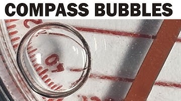 How to repair a compass with a bubble