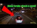 Semi Trucks and Cars Brake Checked - RAGE or INSURANCE SCAM attempt?  |  Fail Compilation 2019   #12