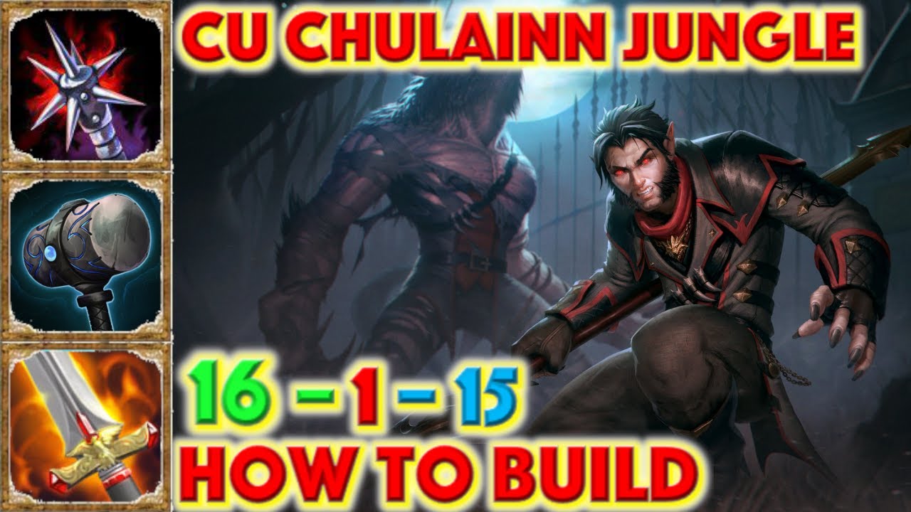 SMITE HOW TO BUILD CU CHULIANN - Cu Chuliann Jungle Build + Guide + Gameplay + Beast Within