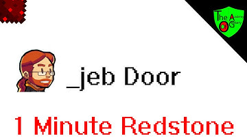 How to Build a Simple _jeb Door in Minecraft - 1 Minute Redstone Tutorial