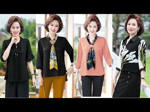 Video VD581 Top 39 Kiểu áo sơ mi trung niên nữ cao cấp thời... - youtube