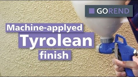 How To Machine Apply a Tyrolean Finish