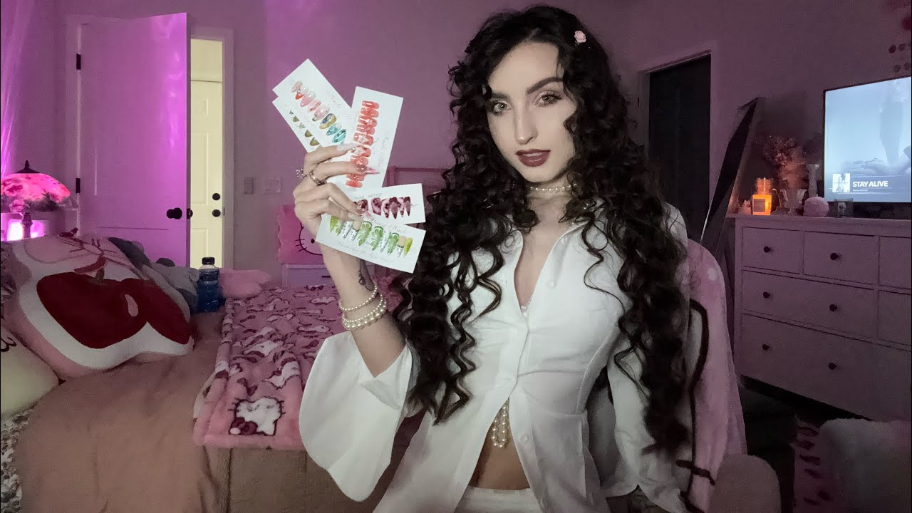 ASMR | MY ENTIRE NAIL COLLECTION ( Long Nail Tapping, Show & Tell, Upclose Whispers )