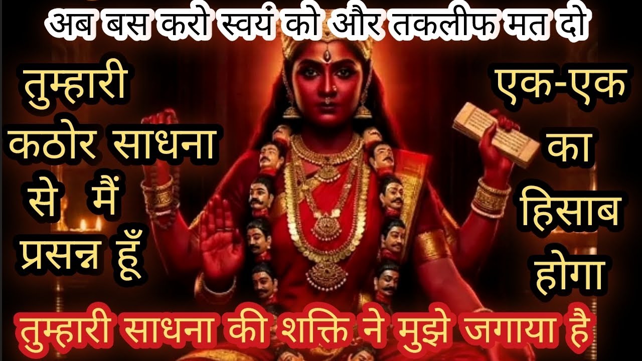 🔴बस ,खुद को और तकलीफ मत दो ✨️एक एक का हिसाब करुँगी 🔱 कठोर साधना ने मुझे जगाया है Maa Kaali Message 