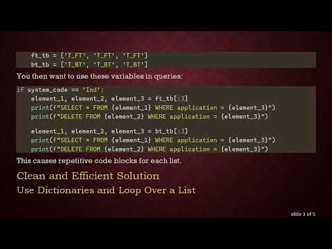 How to Extract Variables from Lists and Loop Over Them in Python