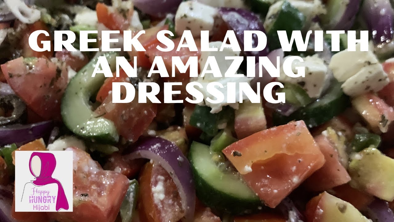 Greek Salad with Dressing No Preservative Dressing YouTube
