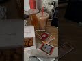 Saturday morning with dunkin iced coffee and chick fil a breakfast #cozyaesthetic #morningroutine
