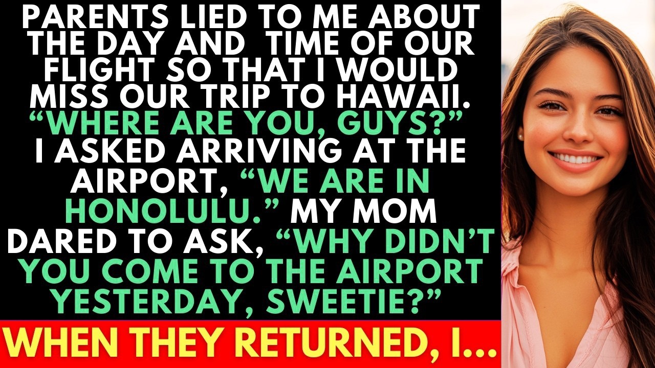 My Parents Lied About The Day Of Our Flight So I Missed Our Trip To Hawaii  When They Returned